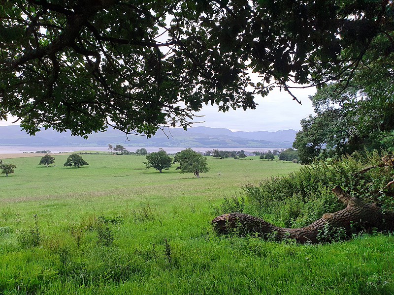 A countryside view towards Beaumaris
